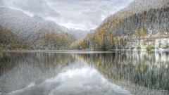 Landscapes nature Trees snow winter Mountains clouds forests