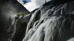 Landscapes nature Trees water clouds hills China pearl 