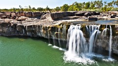 Landscapes nature Trees water Green Australia waterfalls rocks 