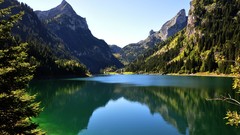 Landscapes nature Trees water lakes reflections landmark