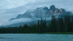 Landscapes nature Trees water Mountains clouds Green storm 