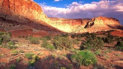 Landscapes nature Utah reef fields national park