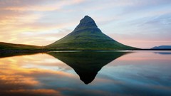 Landscapes nature Volcanoes reflections iceland