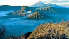 Landscapes nature Volcanoes valleys