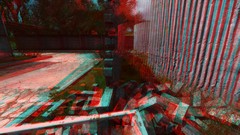 Landscapes nature wall red graphics 3d anaglyph