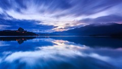 Landscapes nature water blue Mountains lakes