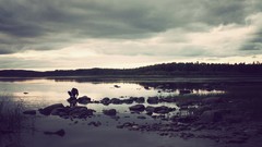 Landscapes nature water clouds