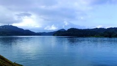 Landscapes nature water clouds hills lakes skies