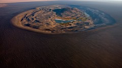 Landscapes nature water crater oasis Africa fields Sahara 