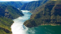 Landscapes nature water hills Green canyon Utah Turquoise 