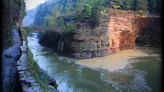 Landscapes nature water hills Park Bridges rocks state forests 