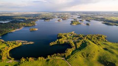Landscapes nature water lakes lithuania