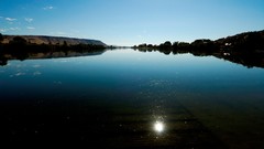 Landscapes nature water lakes reflections sunlight skyscapes
