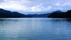 Landscapes nature water Mountains clouds hills lakes skies