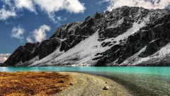 Landscapes nature water Mountains clouds skyscapes