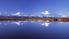 Landscapes nature water Mountains lakes reflections skylines