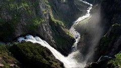 Landscapes nature water Mountains waterfalls