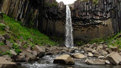 Landscapes nature water waterfalls iceland Skaftafell