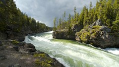 Landscapes nature water Wyoming national park yellowstone