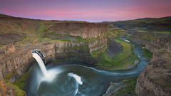 Landscapes nature waterfalls