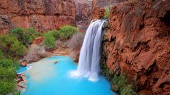 Landscapes nature waterfalls