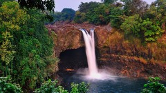 Landscapes nature waterfalls