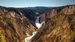 Landscapes nature waterfalls