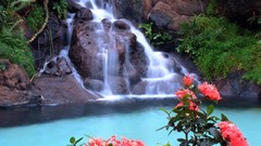 Landscapes nature waterfalls
