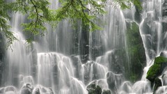 Landscapes nature waterfalls