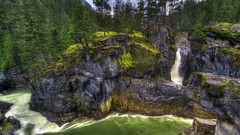 Landscapes nature waterfalls