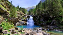 Landscapes nature waterfalls