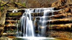 Landscapes nature waterfalls