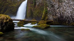 Landscapes nature waterfalls