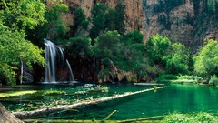 Landscapes nature waterfalls