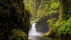 Landscapes nature waterfalls