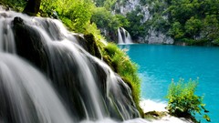 Landscapes nature waterfalls