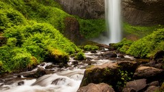 Landscapes nature waterfalls