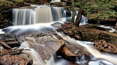 Landscapes nature waterfalls