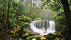 Landscapes nature waterfalls