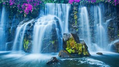 Landscapes nature waterfalls