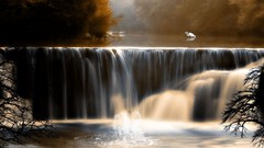 Landscapes nature waterfalls