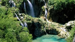 Landscapes nature waterfalls croatia lakes national park