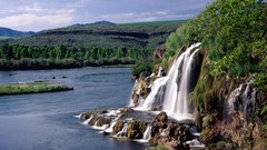 Landscapes nature waterfalls rivers