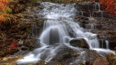 Landscapes nature waterfalls skyfall