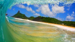 Landscapes nature waves