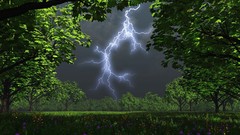 Landscapes nature weather Lightning