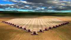 Landscapes nature wheat countryside mechanical agriculture