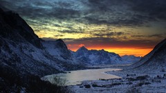 Landscapes nature winter Mountains