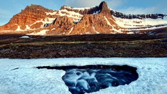 Landscapes nature winter Mountains