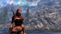 Landscapes nature woman 3d the elder scrolls v skyrim video 